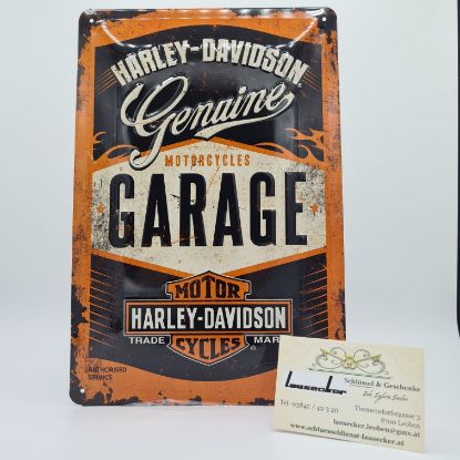 Picture of Blechschild Harley Davidson Garage